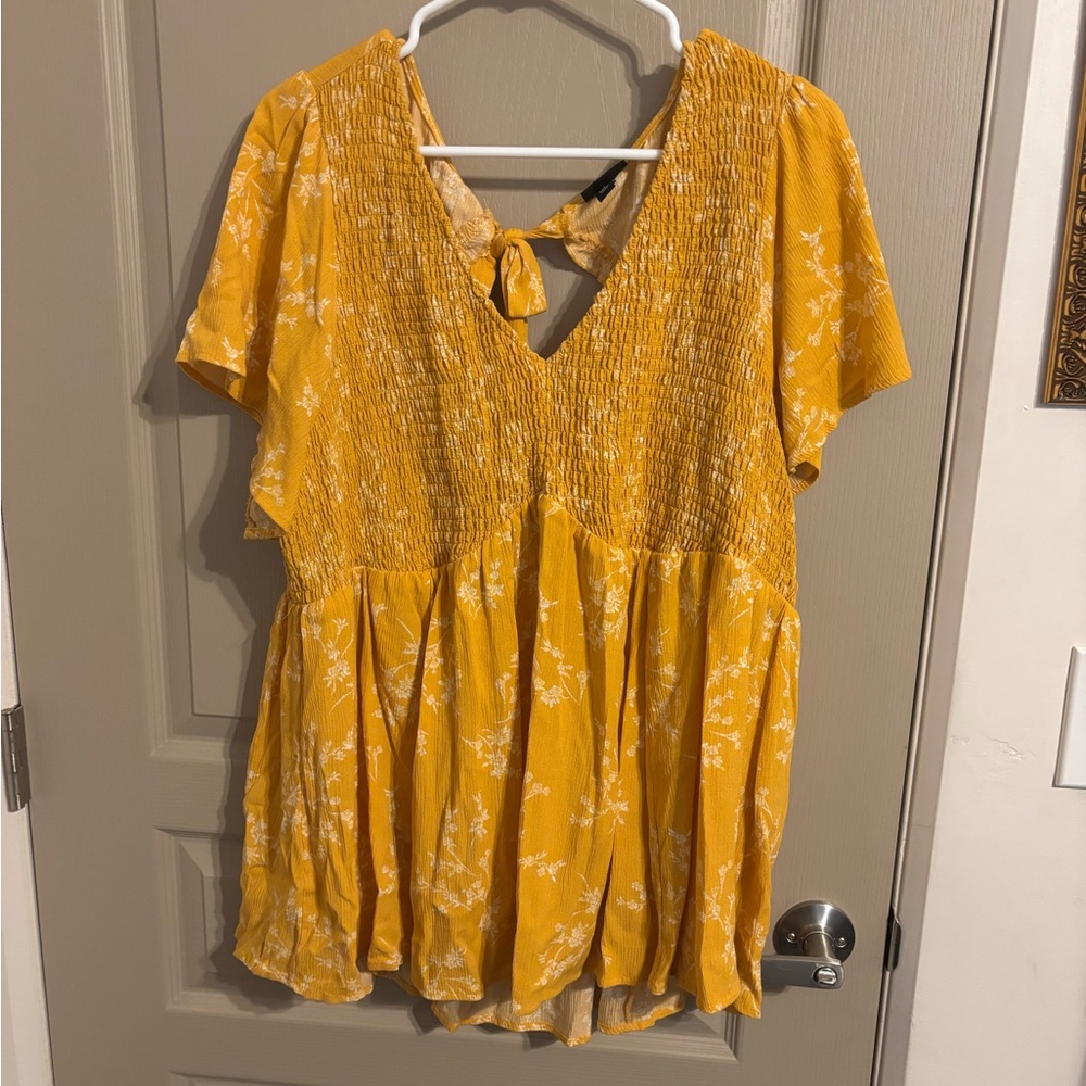 Torrid Baby Doll Floral Top